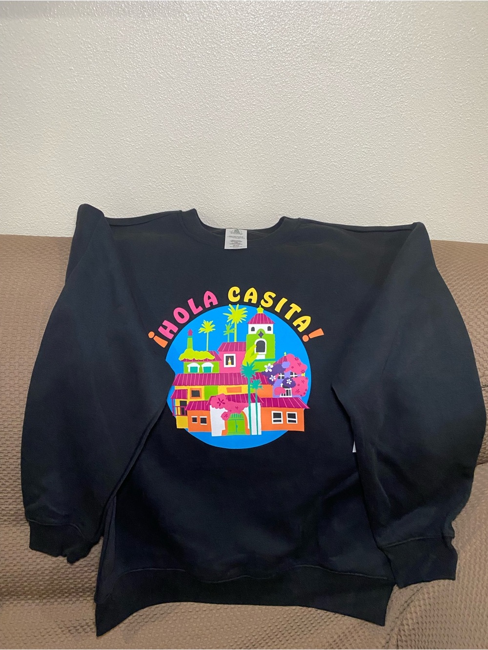Disney Parks Encanto Sweater Hola Casita House Black M/Medium NEW